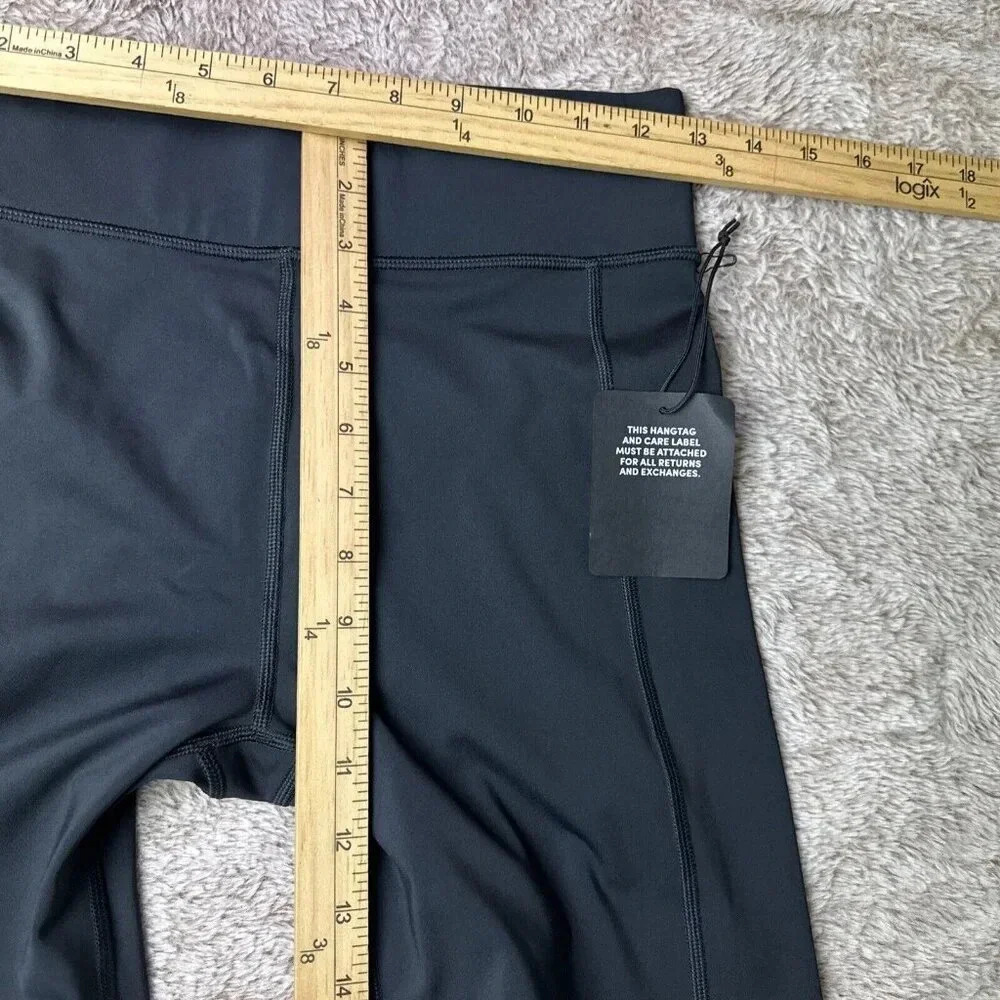 SAVAGE X FENTY Band-It High-Waist Bike Short Black Caviar/Oil Slick SZ L New - Picture 11 of 16